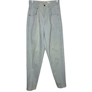 VTG 80s Brittania Relaxed Pleated Front Mom Jeans Stripe 90s Size 6x31